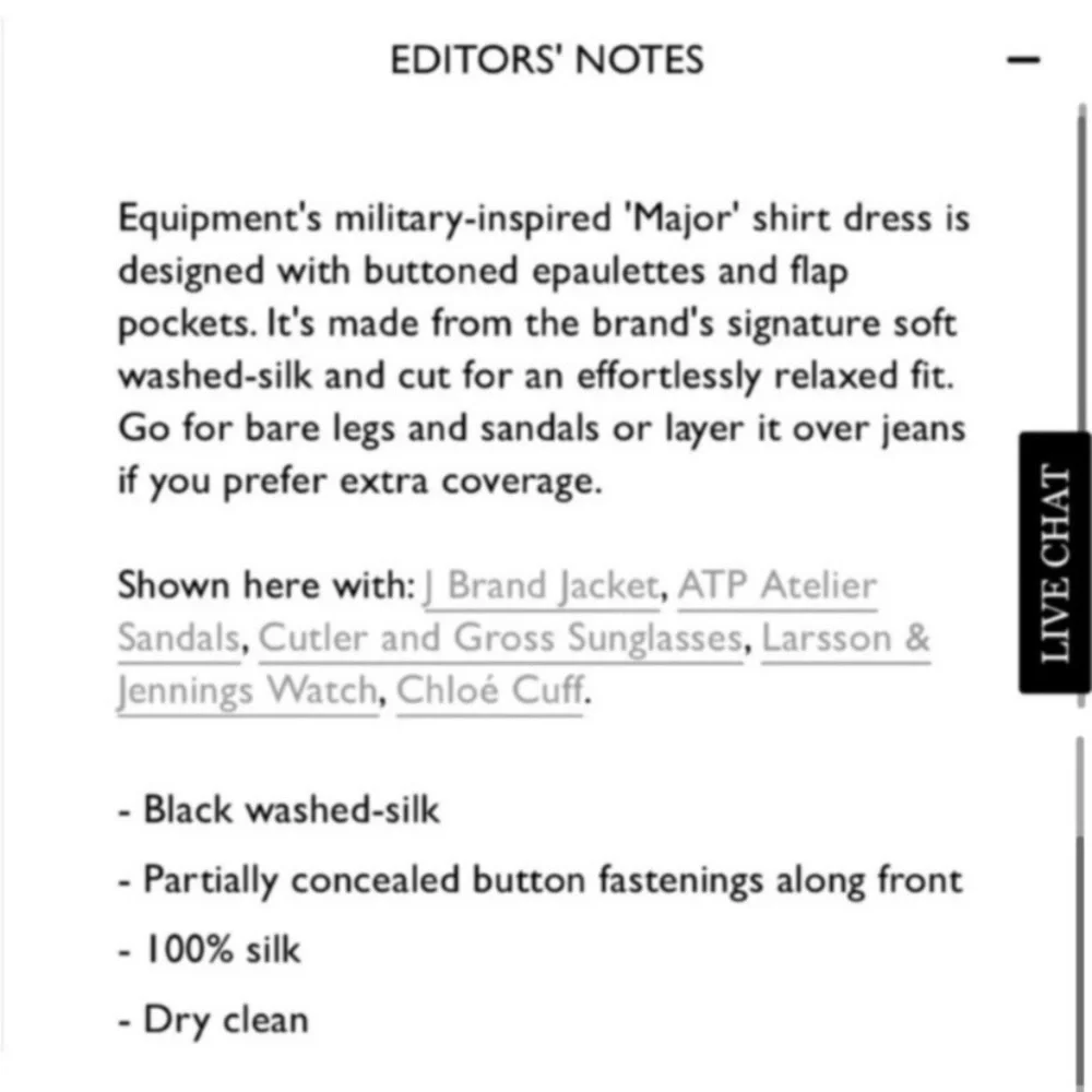 Equipment - Silk Major Dress - Black - Size Small - NET-A-PORTER - Excellent - Picture 4 of 7